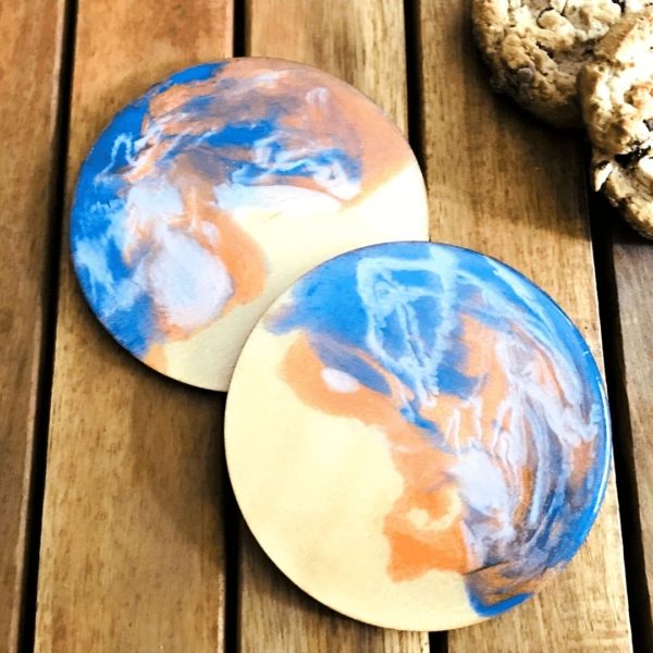 Planet coaster gift set - blue white