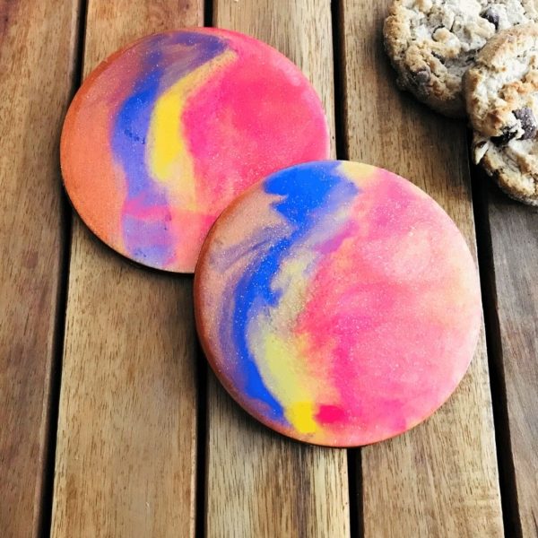 Planet coaster gift set - copper purple