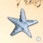 black white marble effect starfish decoration