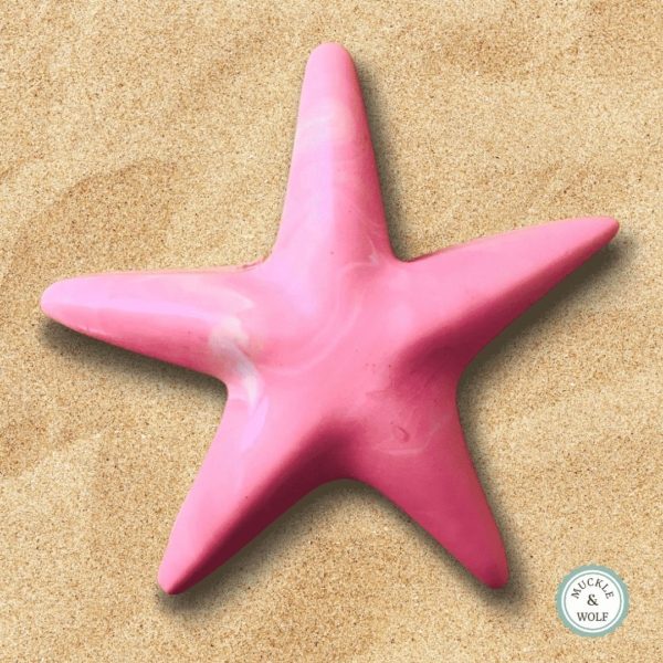 jesmonite starfish decoration pink tones