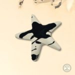 jesmonite black white starfish splatter effect