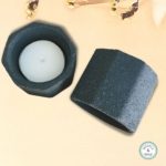 black granite tea light mini pot