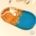 blue copper gold leaf jesmonite oval trinket tray