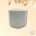 mini pot tea light holder grey speckle