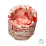 red black white marble effect tea light mini pot holder